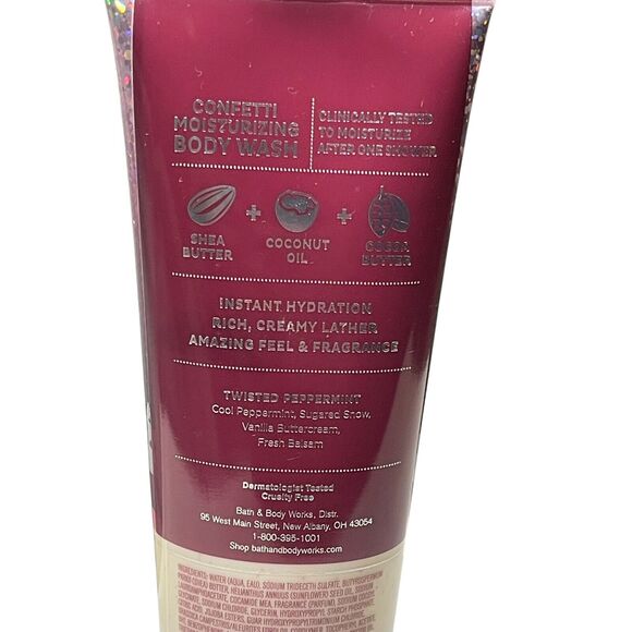 Bath & Body Works Twisted Peppermint Confetti Moisturizing Body Wash 10oz New - Picture 4 of 6